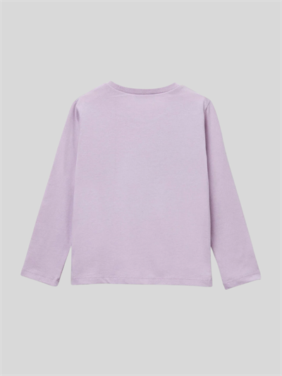Benetton Kız Çocuk Baskılı Sweatshirt 1-6 Yaş Lila