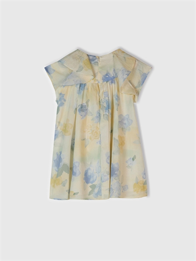 Benetton Kız Çocuk Batik Elbise 1-6 Yaş Mavi
