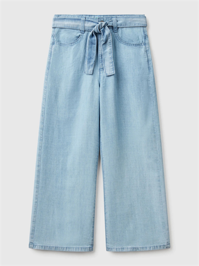 Benetton Kız Çocuk Denim Pantolon 6-14 Yaş Mavi