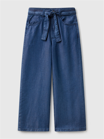 Benetton Kız Çocuk Denim Pantolon 6-14 Yaş Lacivert