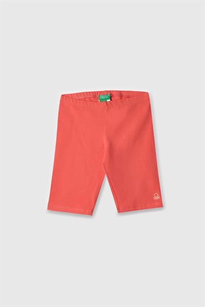 Benetton Kız Çocuk Kısa Tayt 4-14 Yaş Mercan