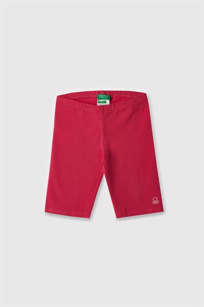 Benetton Kız Çocuk Kısa Tayt 4-14 Yaş Pembe