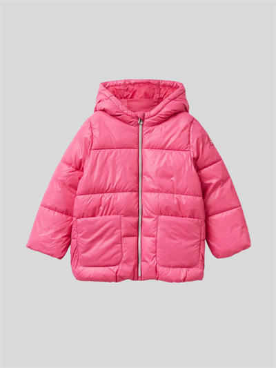 Benetton Kız Çocuk Mont 1-6 Yaş Fuşya