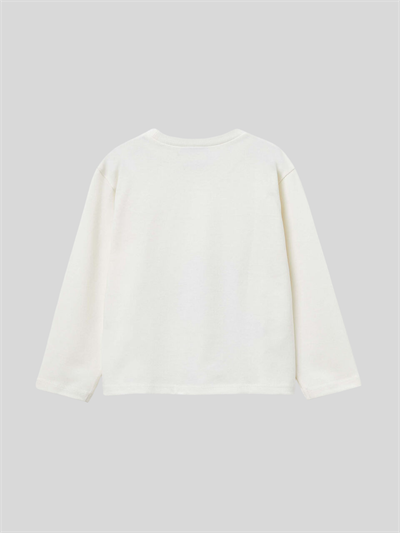 Benetton Kız Çocuk Sittch Sweatshirt 1-6 Yaş Ekru
