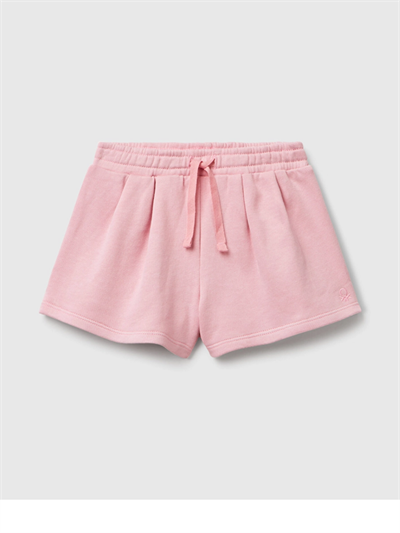 Benetton Kız Çocuk Şort 1-6 Yaş Pembe