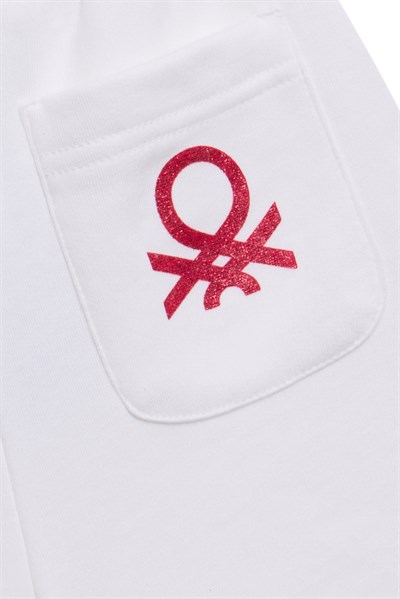 Benetton Kız Çocuk Şort 4-14 Yaş Kırmızı