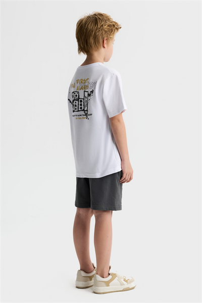 Nk Erkek Çocuk Busy Tshirt 8-14 Yaş Beyaz