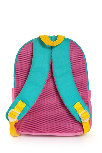 Cambridge Polo Club Be Happy Ön Cepli Unisex Çocuk Anaokulu Çantası Turkuaz