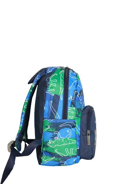 Cambridge Polo Club Dinozor Ön Cepli Erkek Çocuk Anaokulu Çantası Lacivert