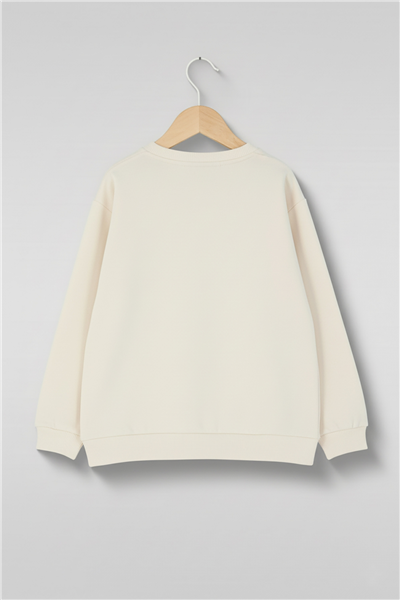 Dmb Erkek Çocuk Baskılı Sweatshirt 1-7 Yaş Krem