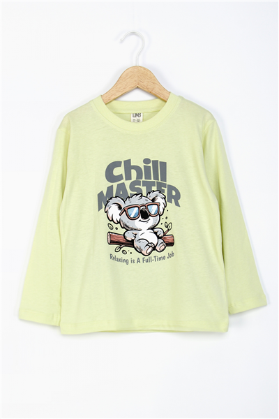 Dmb Erkek Çocuk Baskılı Sweatshirt 4-9 Yaş Sarı