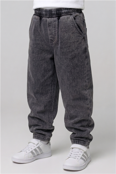 Dmb Erkek Çocuk Denim Pantolon 4-9 Yaş Füme