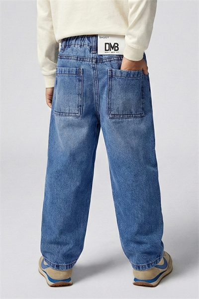 Dmb Erkek Çocuk Denim Pantolon 4-9 Yaş Mavi