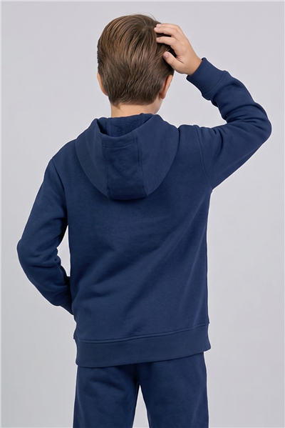 Dmb Erkek Çocuk Fermuarlı Sweatshirt 7-15 Yaş Lacivert
