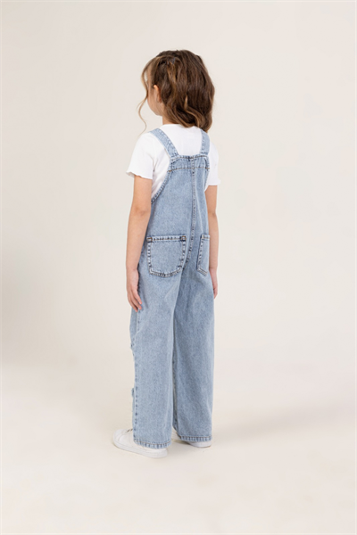 Dmb Kız Çocuk Denim Salopet 4-9 Yaş Mavi