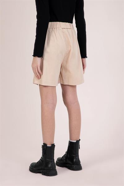 Dmb Kız Çocuk Dokuma Şort Etek 9-14 Yaş Bej