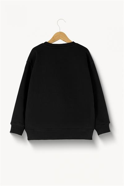 Dmb Unisex Çocuk Okul Sweatshirt 7-15 Yaş Siyah
