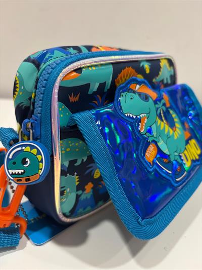 Dream Vest Erkek Çocuk Dinazorlu Çapraz Çantası Lacivert