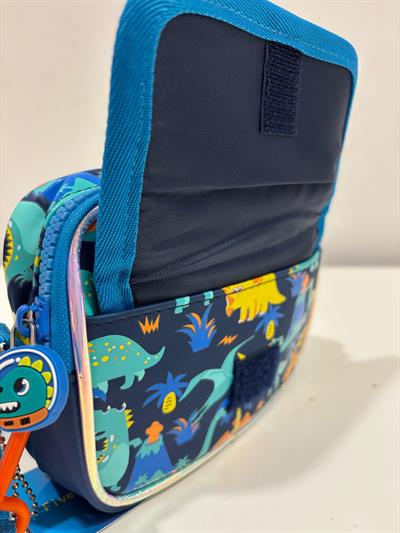 Dream Vest Erkek Çocuk Dinazorlu Çapraz Çantası Lacivert