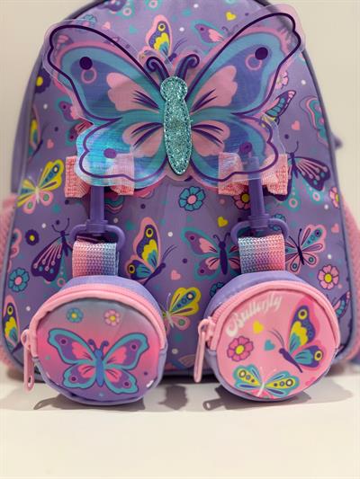 Dream Vest Kız Çocuk Kelebek Mini Sırt Çantası Mor