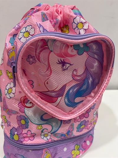 Dream Vest Kız Çocuk Unicorn Su Geçirmez Sırt Çantası Pembe