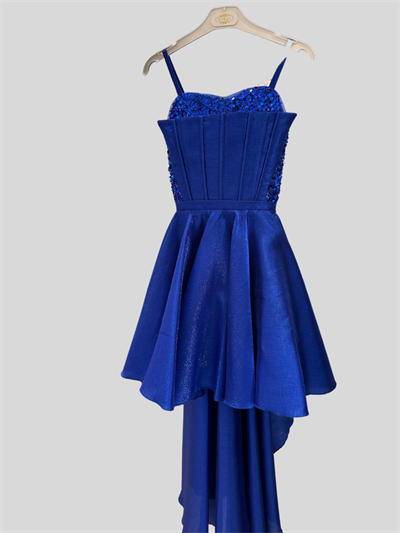 Erkut Kız Çocuk Abiye Elbise 10-15 Yaş Saks