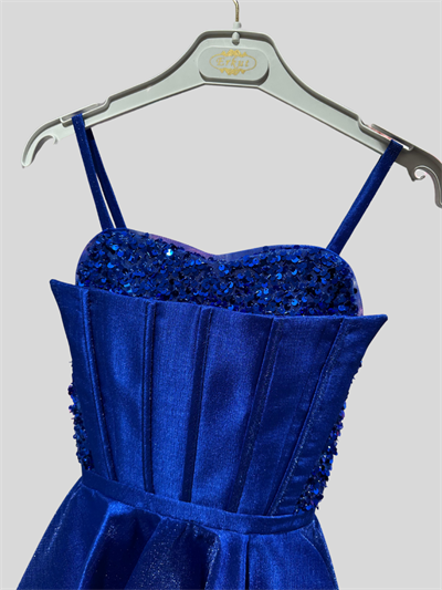 Erkut Kız Çocuk Abiye Elbise 10-15 Yaş Saks