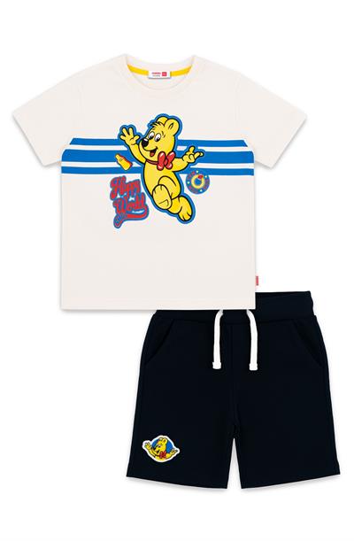 Haribo Erkek Çocuk Baskılı ŞortluTakım 2-8 Yaş Krem