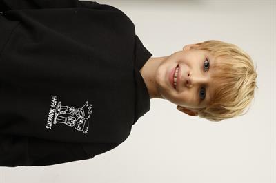 Jena Erkek Çocuk Happy Moment Kapüşonlu Sweatshirt 4-8 Yaş Siyah