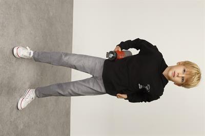 Jena Erkek Çocuk Happy Moment Kapüşonlu Sweatshirt 4-8 Yaş Siyah