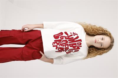 Jena Kız Çocuk Oversize Sweatshirt 8-14 Yaş Ekru