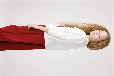 Jena Kız Çocuk Oversize Sweatshirt 8-14 Yaş Ekru