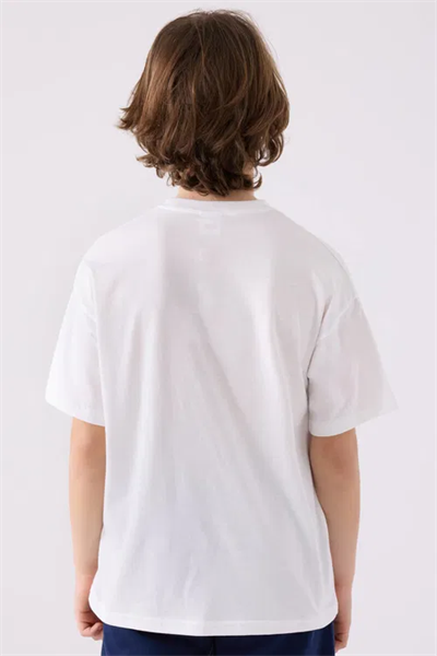 Kappa Erkek Çocuk T-Shirt 6-16 Yaş Beyaz