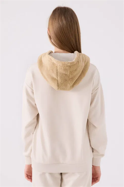 Kappa Kız Çocuk Sweatshirt 6-16 Yaş Bej