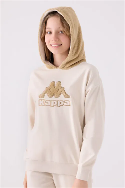 Kappa Kız Çocuk Sweatshirt 6-16 Yaş Bej