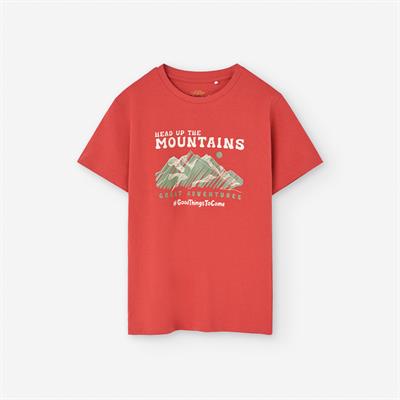 Losan Erkek Çocuk Baskılı Tshirt 3-12 Yaş Kiremit