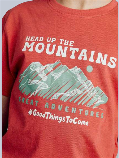 Losan Erkek Çocuk Baskılı Tshirt 3-12 Yaş Kiremit