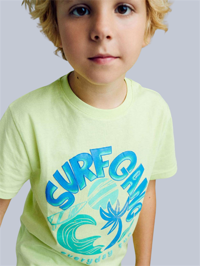 Losan Erkek Çocuk Baskılı Tshirt 4-8 Yaş Sarı
