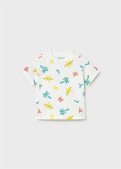 Mayoral Erkek Bebek 3Lü  Baskılı Şortlu Takım 1-3 Yaş Mint