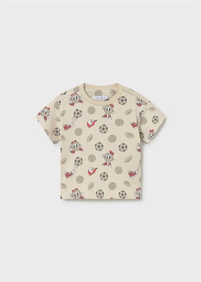 Mayoral Erkek Bebek 3Lü Baskılı Şortlu Takım 1-3 Yaş Kırmızı