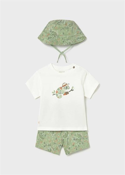 Mayoral Erkek Bebek 3Lü Şortlu Takım 1-3 Yaş Yeşil