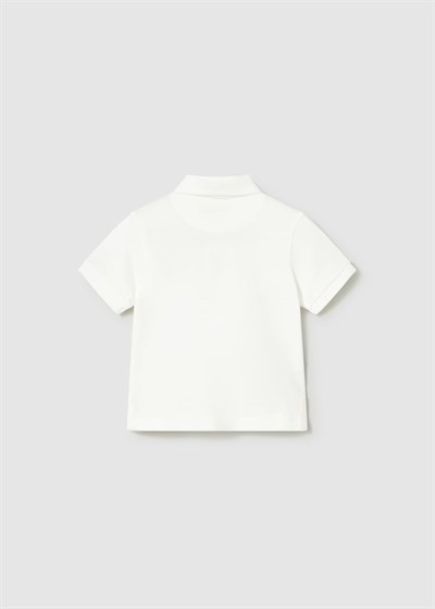 Mayoral Erkek Bebek Baskılı Polo Yaka Tshirt 2-4 Yaş Krem