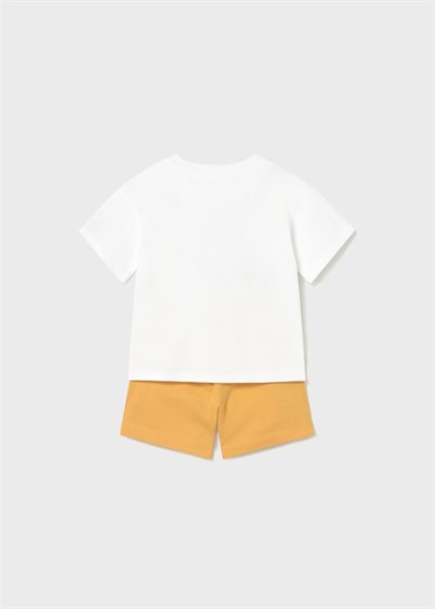 Mayoral Erkek Bebek  Baskılı Şortlu Takım 1-3 Yaş Sarı