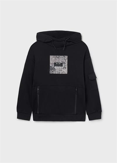 Mayoral Erkek Çocuk Baskılı Sweatshirt 10-14 Yaş Siyah