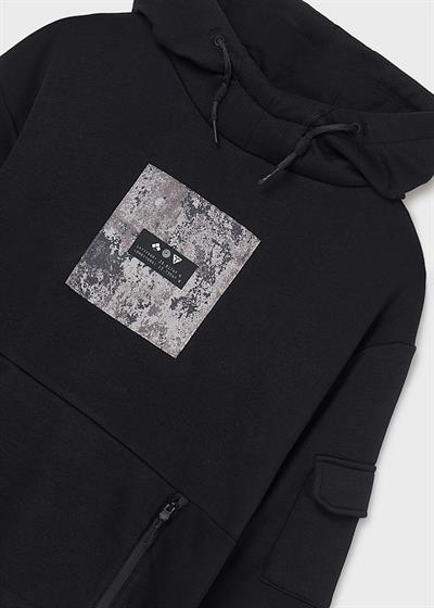 Mayoral Erkek Çocuk Baskılı Sweatshirt 10-14 Yaş Siyah