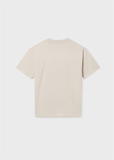 Mayoral Erkek Çocuk Baskılı Tshirt 10-14 Yaş Ekru