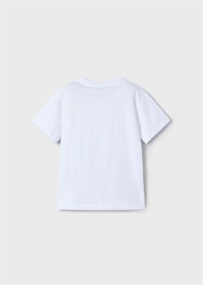 Mayoral Erkek Çocuk Baskılı Tshirt 4-8 Yaş Beyaz
