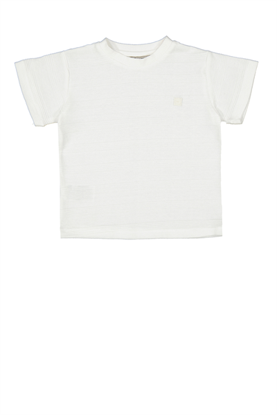 Mayoral Erkek Çocuk Düz Tshirt 4-10 Yaş Krem