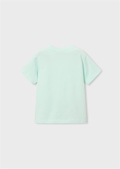 Mayoral Erkek Çocuk Kabartmalı Motosiklet Baskılı Tshirt 4-8 Yaş Yeşil