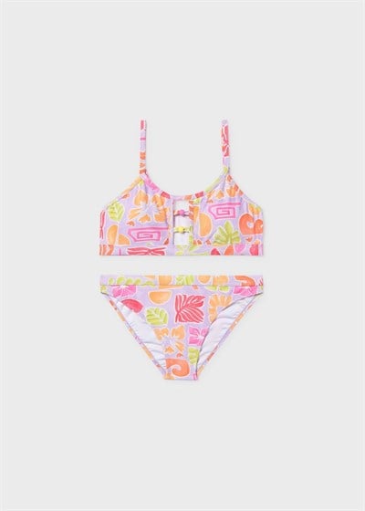 Mayoral Kız Çocuk Baskılı Bikini  10-14 Yaş Lila